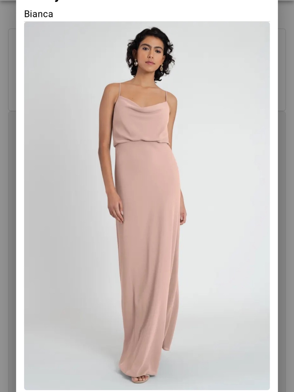 Jenny Yoo Whipped Apricot gown